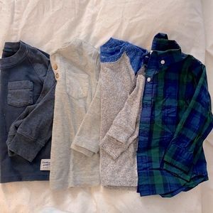 Bundle of boys long sleeve T’s and Jeans